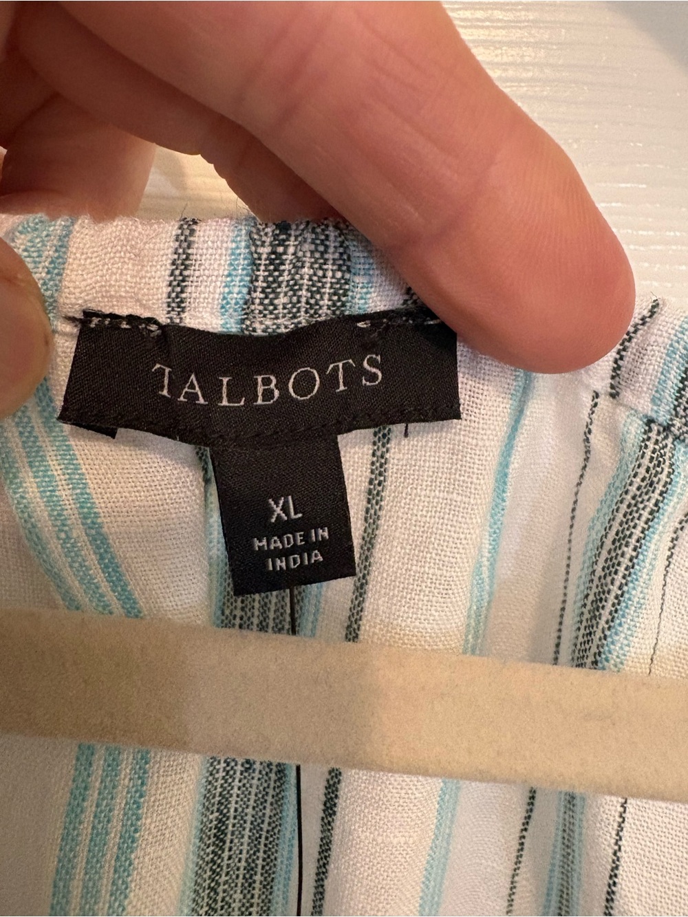 Talbots 100% Linen Popover Shirt NWT XL - Picture 2 of 11